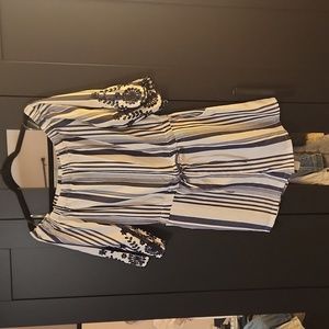 Style house, Size XL, Nautical Blue & White Romper